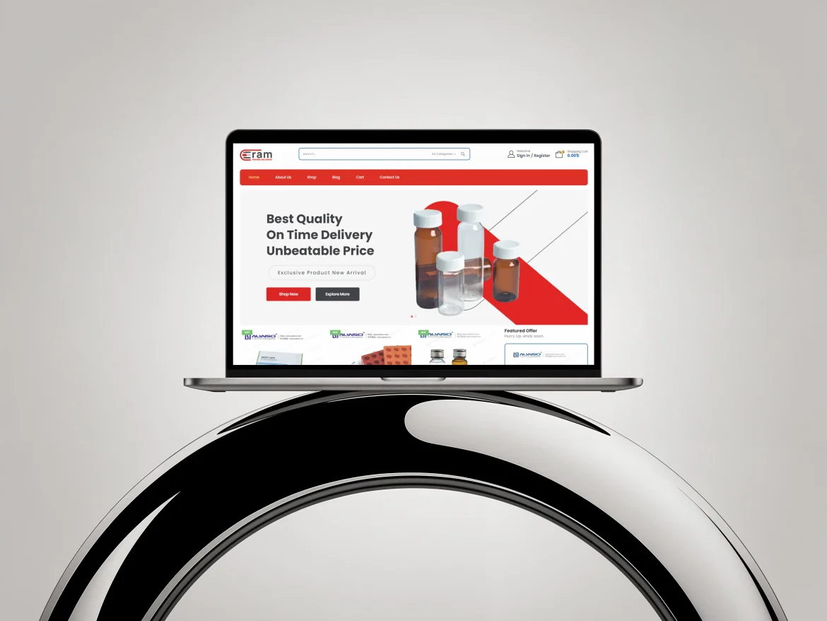 Website Design for Eram Pharma Solutions Ltd.