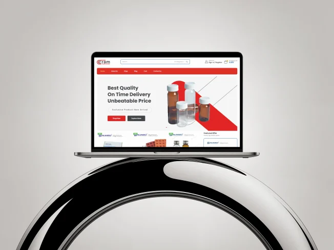 Website Design for Eram Pharma Solutions Ltd.